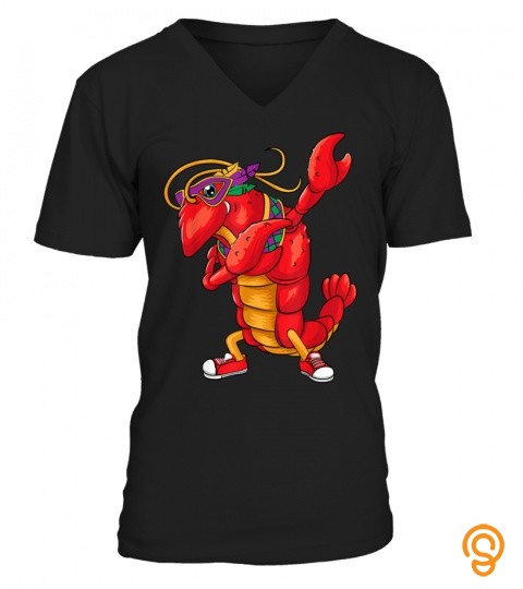 Funny Dabbing Crawfish Mardi Gras Gift  Dabber T Shirt