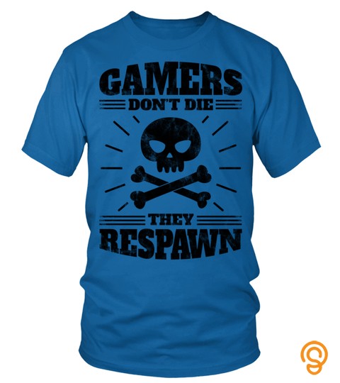 Gamers Don't Die They Respawn   Funny Gaming Gift Idea Pullover Hoodie