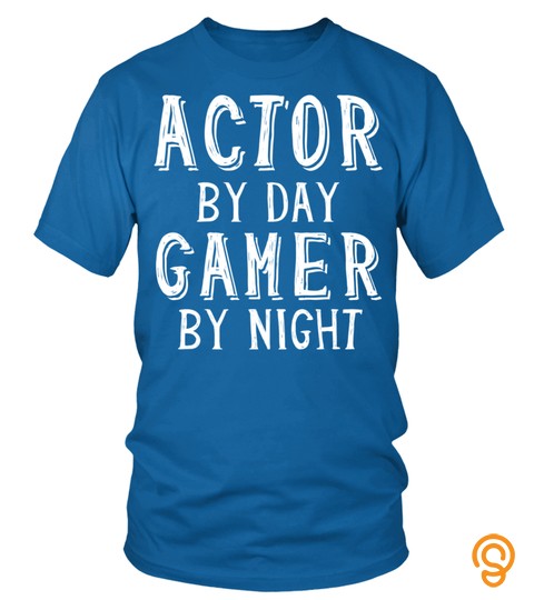 Actor By Day Gamer By Night Funny Gaming Theater Geek Nerd Pullover Hoodie