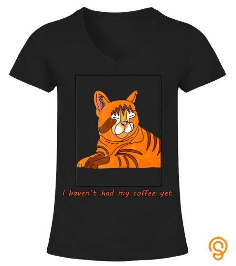 Funny Coffee Cat T Shirt
