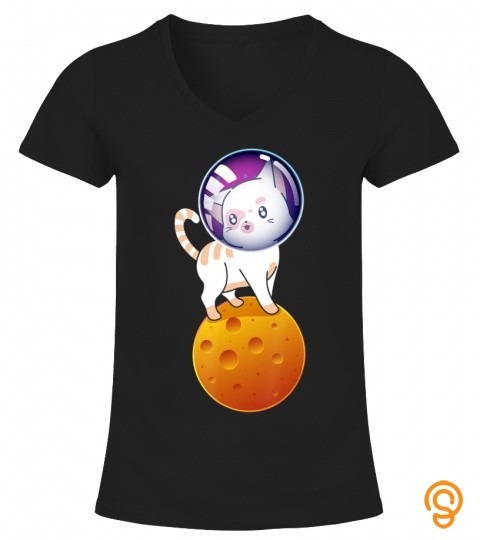 Space Cat Shirt Astronaut Cat Funny Cute Cat Galaxy Moon Cat T Shirt