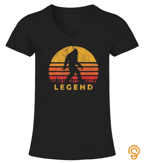 Retro Bigfoot Legend Silhouette Sun Tshirt  Believe Tshirt   Hoodie   Mug (Full Size And Color)